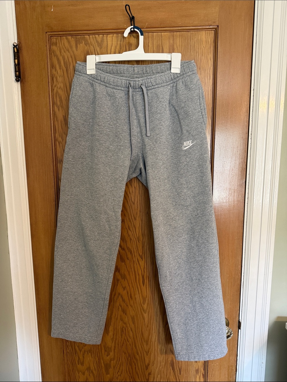 Nike Gray Sweat Pants with White Swoosh